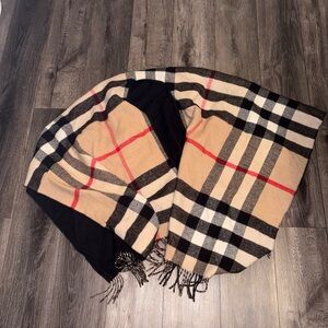 British plaid wrap